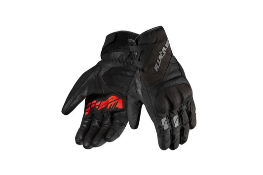 SEVENTY SD-T55 ATAK Moto Uomo Guanti Neri Rossi