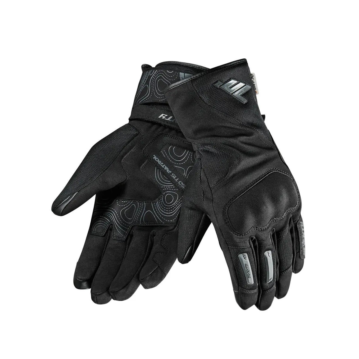 SEVENTY SD-T15 PATROL Moto Uomo Guanti Negro 