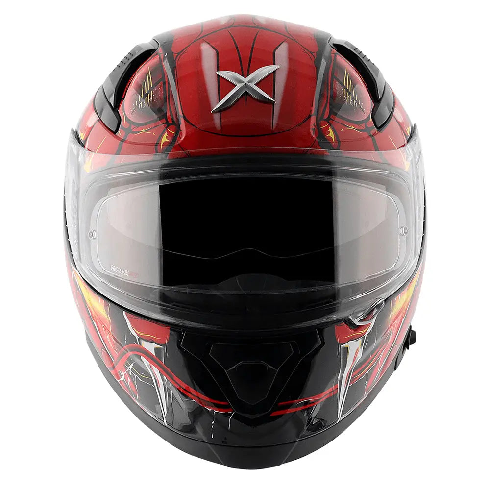 AXOR Helmets APEX VENOMOUS DV CASCHI INTEGRALE NERO ROSSO 