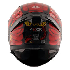 AXOR Helmets APEX VENOMOUS DV CASCHI INTEGRALE NERO ROSSO 