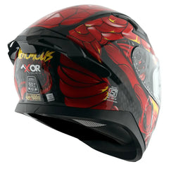 AXOR Helmets APEX VENOMOUS DV CASCHI INTEGRALE NERO ROSSO 