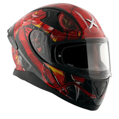 AXOR Helmets APEX VENOMOUS DV CASCHI INTEGRALE NERO ROSSO 