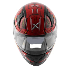 AXOR Helmets APEX VENOMOUS DV CASCHI INTEGRALE NERO ROSSO 