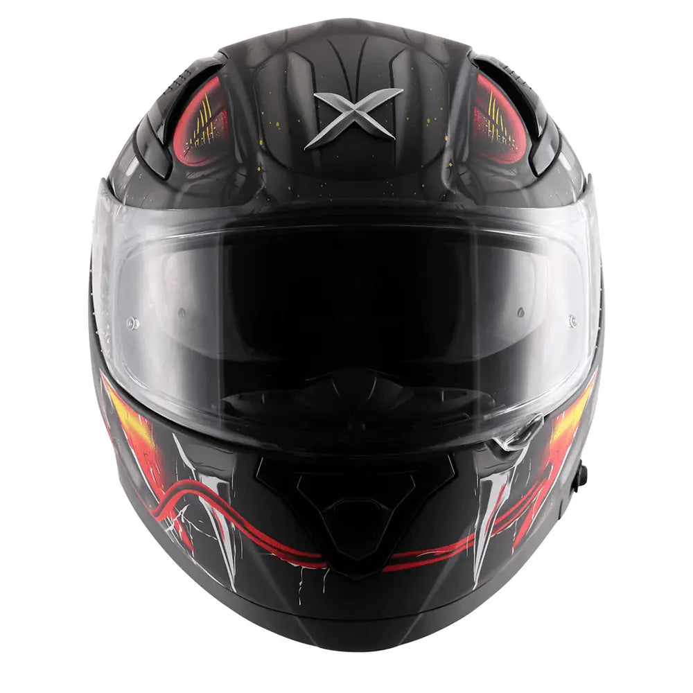 AXOR Helmets APEX VENOMOUS DV CASCHI INTEGRALE NERO OPACO GRIGIO 