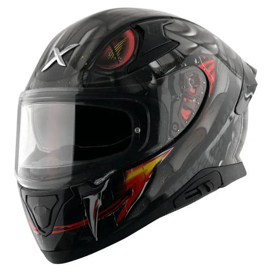 AXOR Helmets APEX VENOMOUS DV CASCHI INTEGRALE NERO OPACO GRIGIO – Yamoto.it