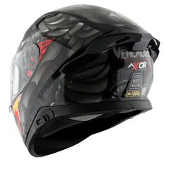 AXOR Helmets APEX VENOMOUS DV CASCHI INTEGRALE NERO OPACO GRIGIO 
