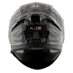 AXOR Helmets APEX VENOMOUS DV CASCHI INTEGRALE NERO OPACO GRIGIO 