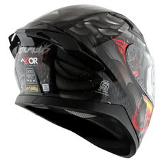 AXOR Helmets APEX VENOMOUS DV CASCHI INTEGRALE NERO OPACO GRIGIO 