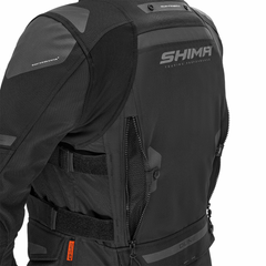 SHIMA DUNE MUJER DE TURISMO MOTO CHAQUETA TEXTIL NEGRO 