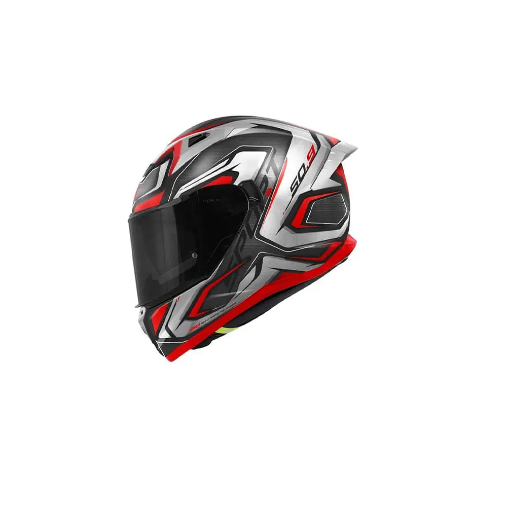 GIVI 508 Moto Integrali Corse Caschi Nero Rosso Titanio