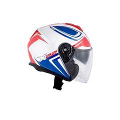 GIVI X.22 PLANET Jet Urban Moto Caschi Bianco Blu Rosso 