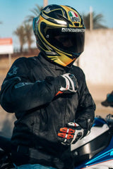Bela Mesh Pro Estivo traforato  Uomo Nero in tessuto per moto shoot 1
