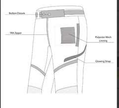 Bela Calm Digger pantaloni per Uomo 32L Nero Giallo