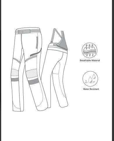 Bela Calm Digger pantaloni per Uomo 32L Nero Giallo