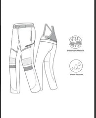 Bela Calm Digger pantaloni per Uomo 32L Nero Giallo