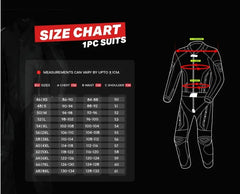 BELA Mono 1 PC X Race Tuta moto pelle Nero Bianco