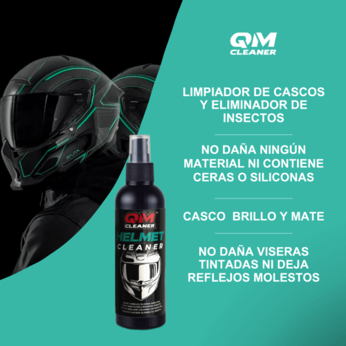 QM CLEANER HELMET CLEANER | LIMPIADOR DE CASCOS E INSECTOS 