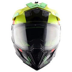 AXOR Helmets X-CROSS D/V GAMBLING CASCHI MOTO GIALLO FLUO 