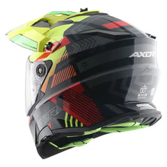 AXOR Helmets X-CROSS D/V GAMBLING CASCHI MOTO GIALLO FLUO 