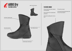 SHIMA Arbo Dry Stivali Da Moto Da Turismo Nero 