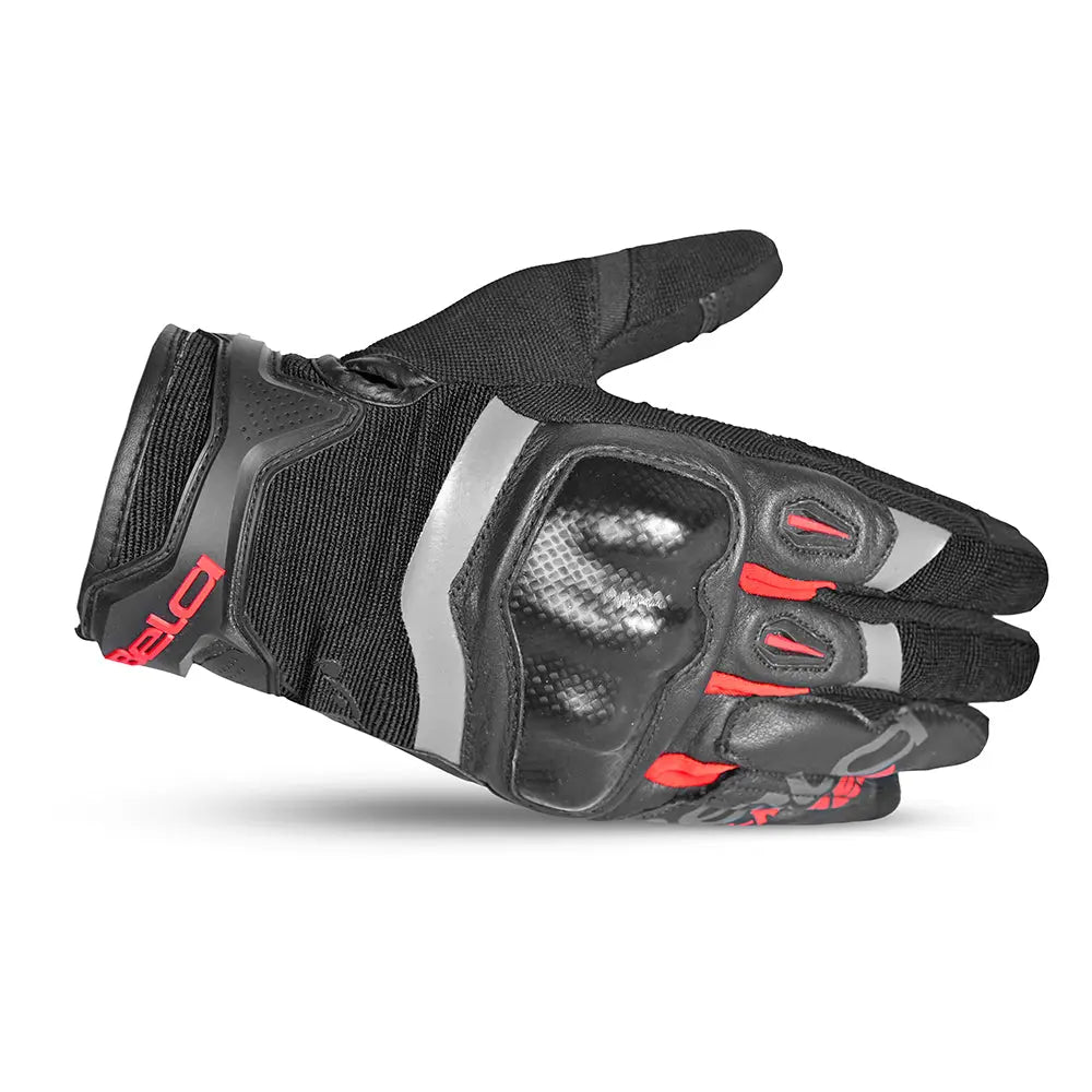 Bela Daring Guanti   da Moto Uomo - Nero/Rosso right