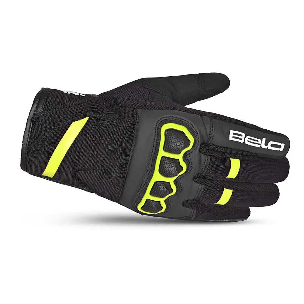 Bela Tracker Donna Guanti da Moto Donna-  Nero/Giallo left