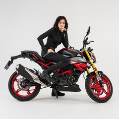SHIMA Akira Pantalones de Moto Negro 