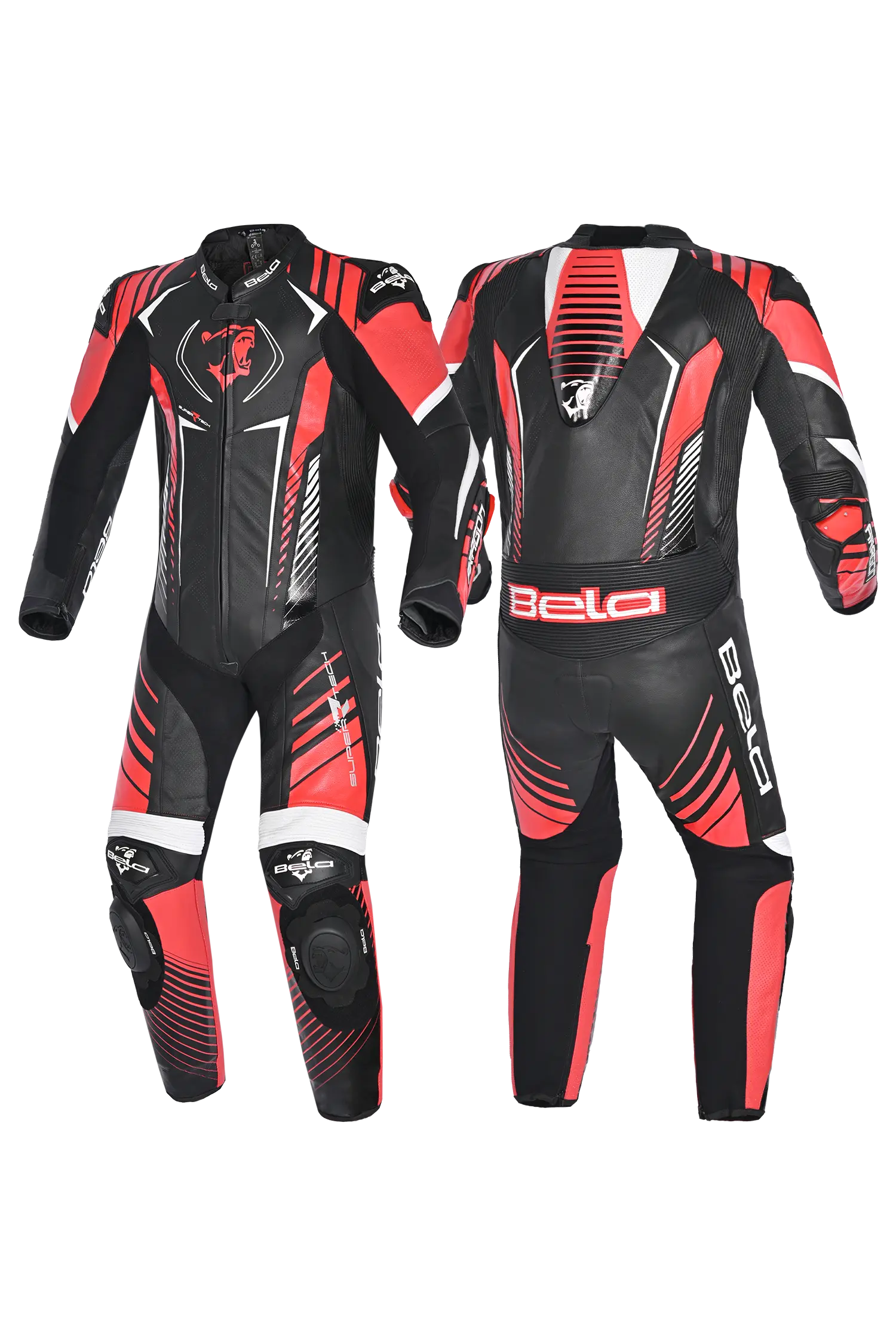 Bela Aragone Tuta da moto Nera/Rossa intera (1 PZ) 