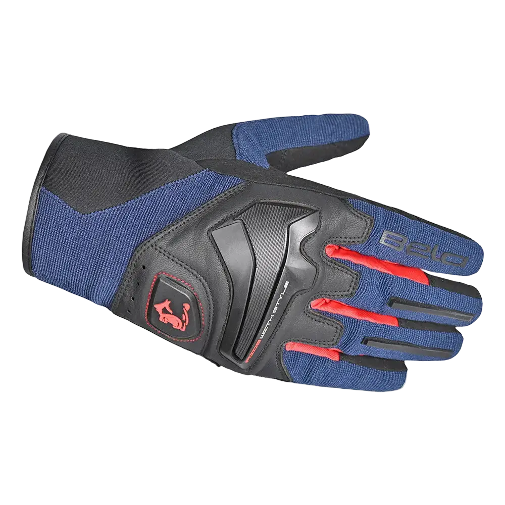 Bela - Guanto In Tessuto Star Royal Blu/ Nero 