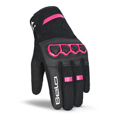 Bela Tracker Donna Guanti da Moto Donna-  Nero/Rosa front
