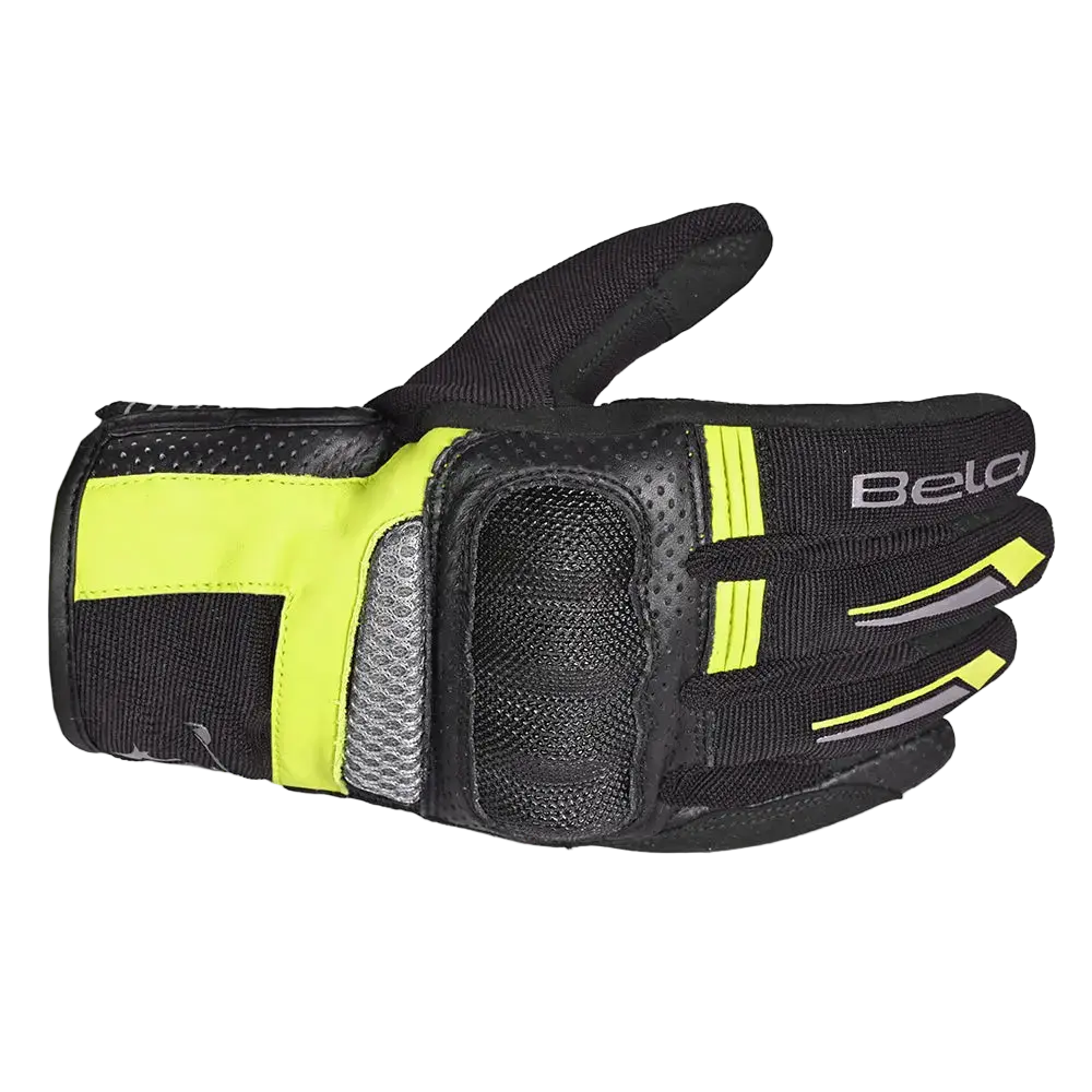 Bela Hero Air Guanti estivi Nero Giallo Fluor 