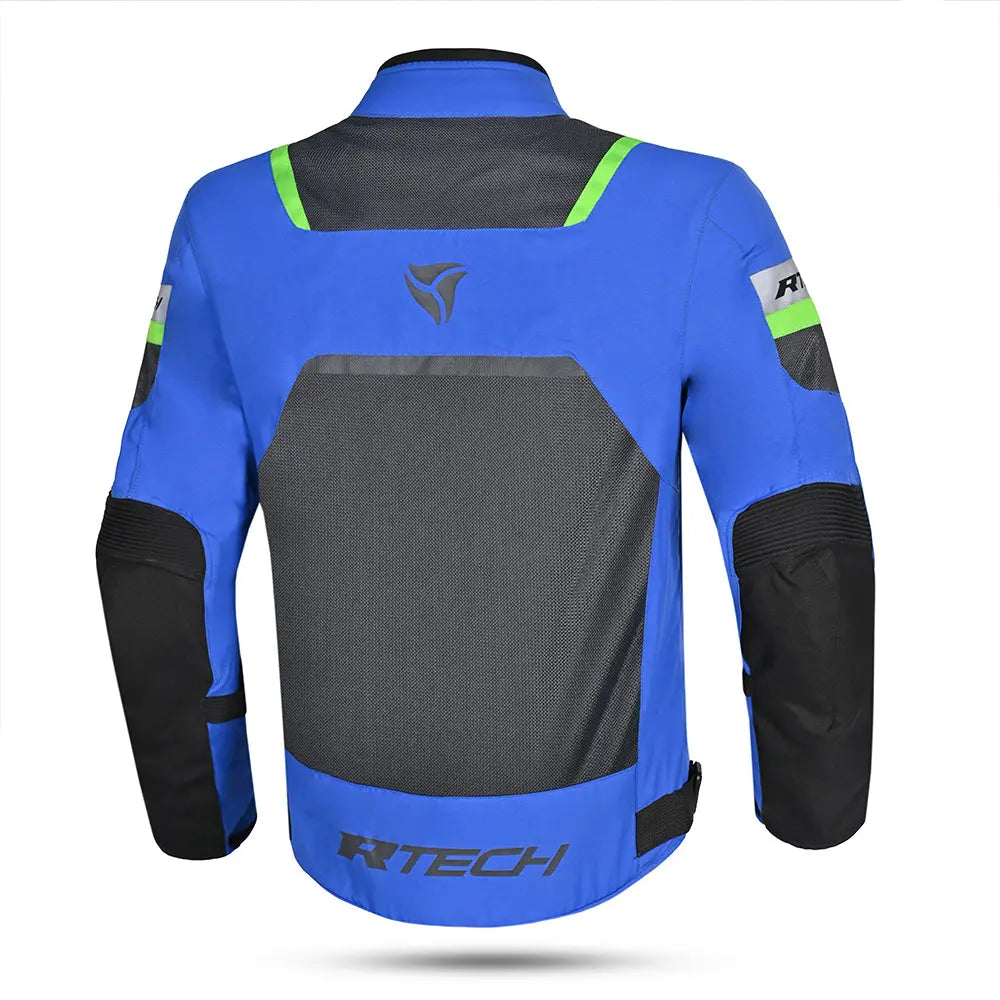 R-Tech Spiral Mesh  Giacca Estiva in Tessuto Moto -Blu Grigio verde back
