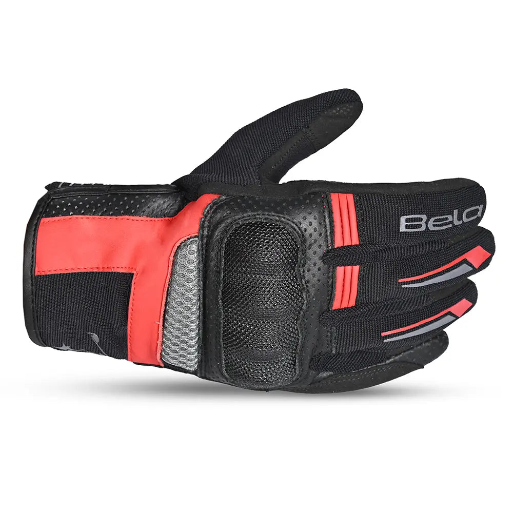 Bela Hero Air Guanti estivi - Nero/Rosso left