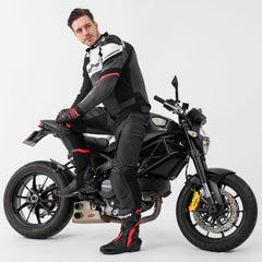 SHIMA BANDIT 2.0 PIEL PANTALONE DE MOTO HOMBRE NEGRO 