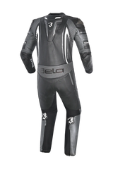 Bela Beast Tuta da Moto Nera/Bianca/Grigio scuro Tuta intera (1 pezzo) 