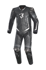 Bela Beast Tuta da Moto Nera/Bianca/Grigio scuro Tuta intera (1 pezzo) 