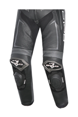 Bela Beast Tuta da Moto Nera/Bianca/Grigio scuro Tuta intera (1 pezzo) 