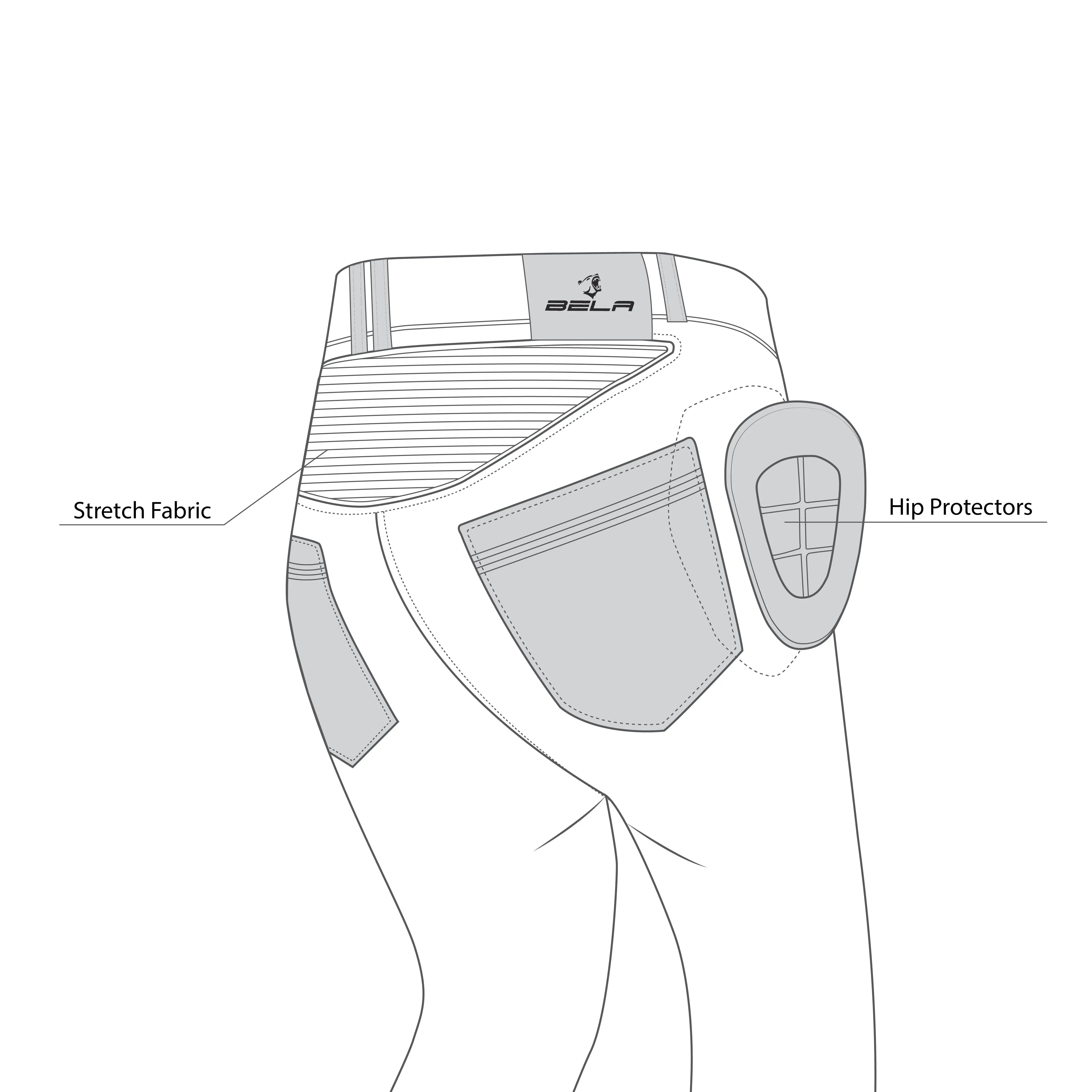 Bela Boston Jeans Moto per Uomo - light blu description 4