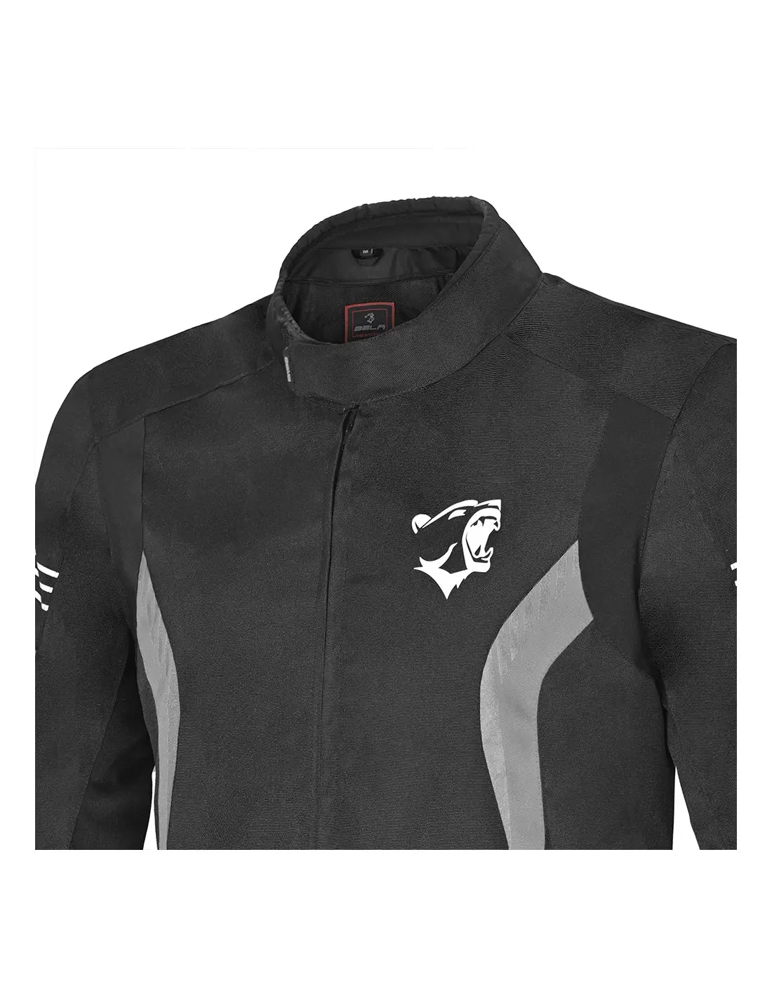Bela Bradley Grigio Giacca Tessile da Moto chest