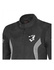 Bela Bradley Grigio Giacca Tessile da Moto chest