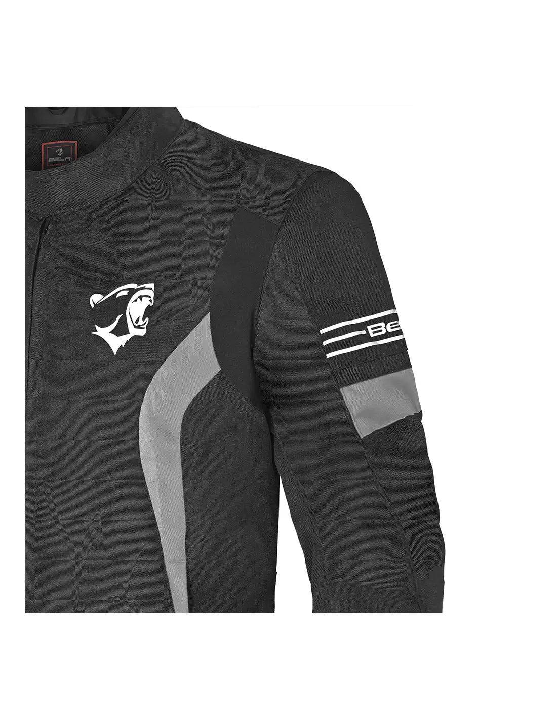 Bela Bradley Grigio Giacca Tessile da Moto back shoulder