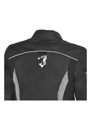 Bela Bradley Grigio Giacca Tessile da Moto back shoulder