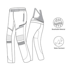 Bela Calm Digger pantaloni Unisex/Donna/Uomo da moto Corto 
