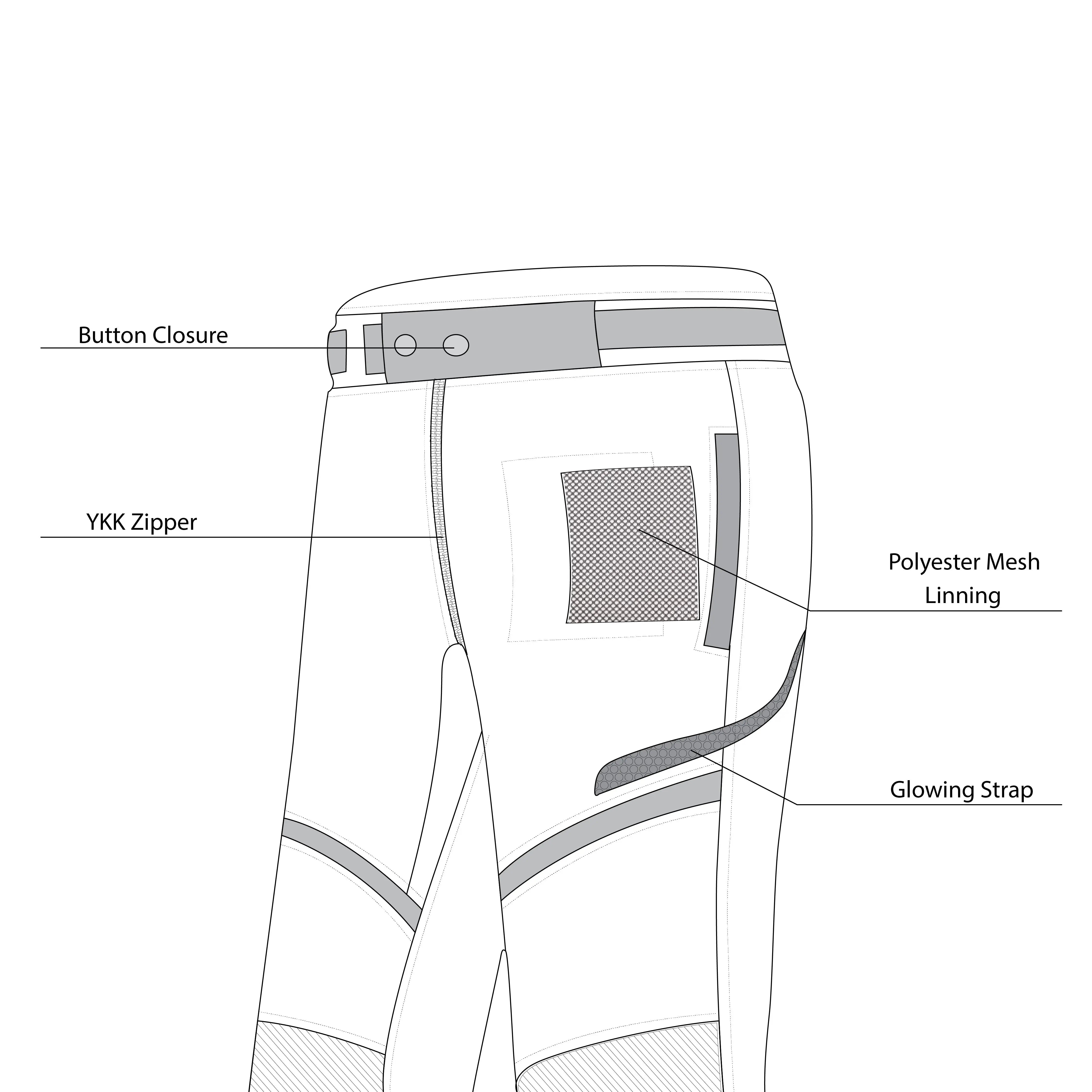 Bela Calm Digger pantaloni Unisex/Donna/Uomo da moto Corto 