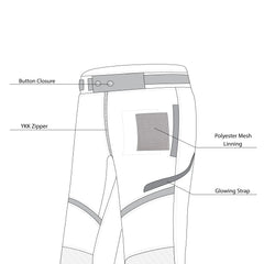 Bela Calm Digger pantaloni Unisex/Donna/Uomo da moto Corto 