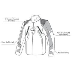 Bela Cordaniel Giacca moto - Nera/Grigio scuro 
