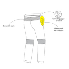 Bela Crossroad Extreme WP Pantaloni in tessuto impermeabile Ghiaccio / Grigio / Nero description 1