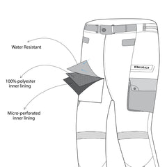 Bela Crossroad Extreme WP Pantaloni in tessuto impermeabile Ghiaccio / Grigio / Nero description 3