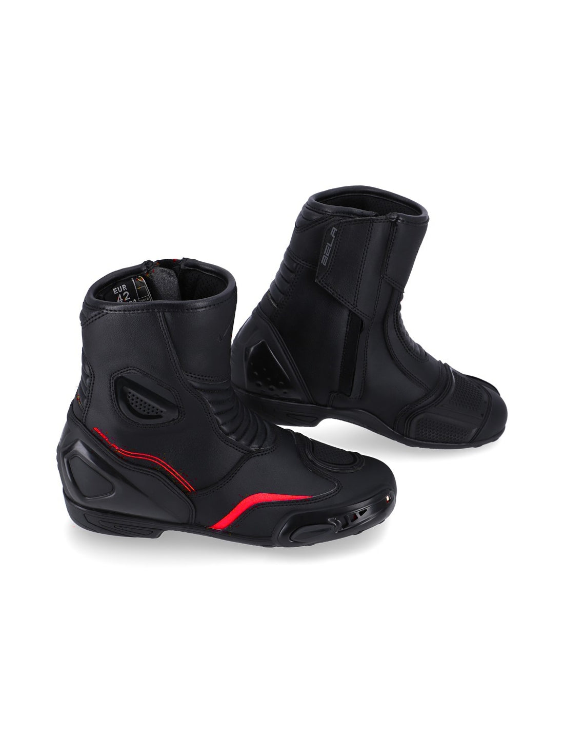 Bela Faster 2.0 Motociclo Stivale Da Corsa Nero Rosso SOLO ONLINE
