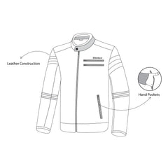 BELA - Royal Rider Vintage Giacca in Nero grigio vintage description 3